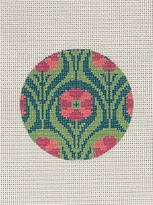 Pink Flower 4” Round C-TEWPF2