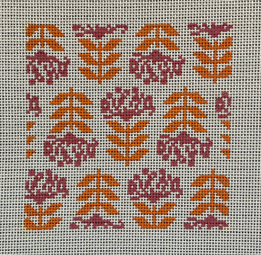 Blocked Begonia Coaster C-PP13