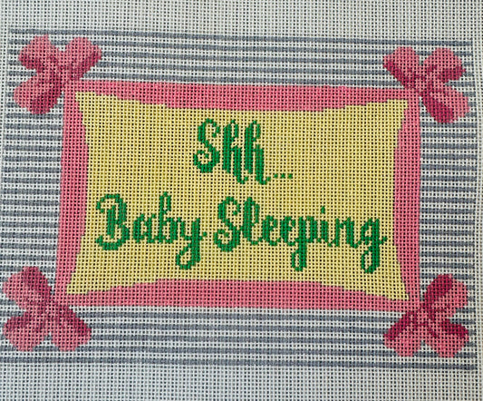Baby Sleeping with Pink Bows C-APBH16