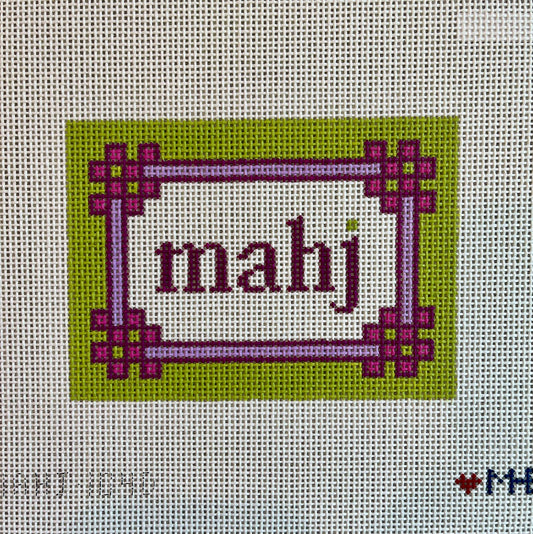 MAHJ Insert Floral Corner in Lilac and Citron Olive C-MAHJ104D