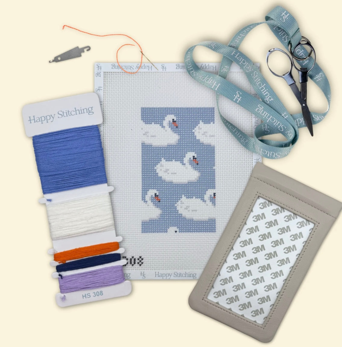Feather and Fable Swan Eyeglass Case Kit C-HSSwan