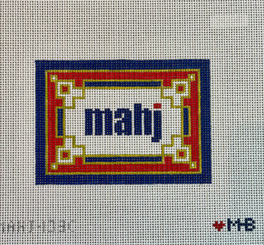 MAHJ Insert Key Corner in Red, Navy and Olive C-MAHJ103C