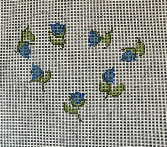 Bluebell Heart Pillow C-SN544