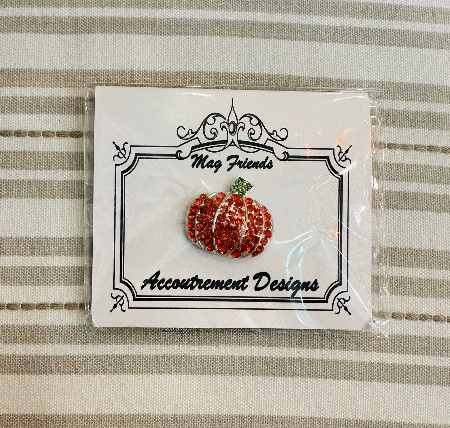 Glitter Pumpkin Needle Minder A-AD Pumpkin