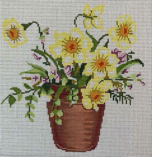 Yellow Flowers in Pale C-ASIT465