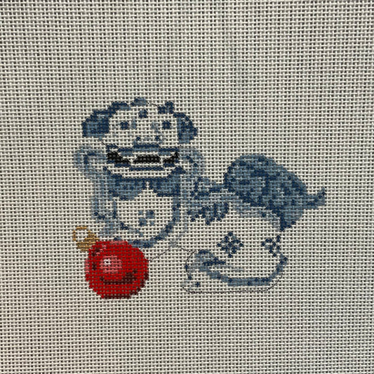 Foo Dog with Ornament C-KW82