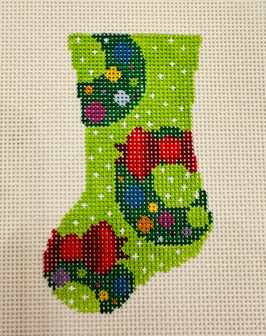 Micro Stocking with Wreaths C-BPC23320
