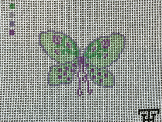 Purple Butterfly Printed Canvas C-KCD3175