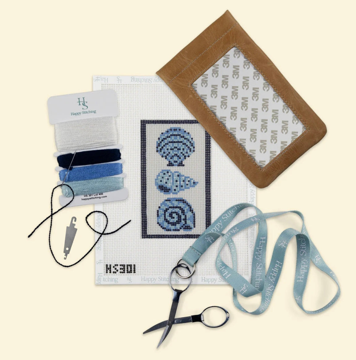 Seashell Eyeglass Case Kit C-HSSEASH