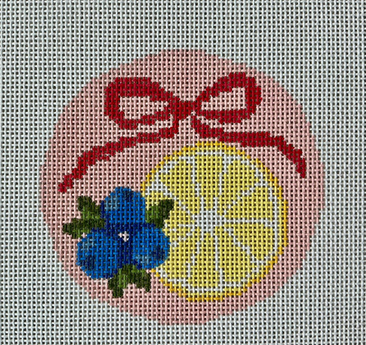 Lemon and Blueberry Bow Round C-ABCAMD66
