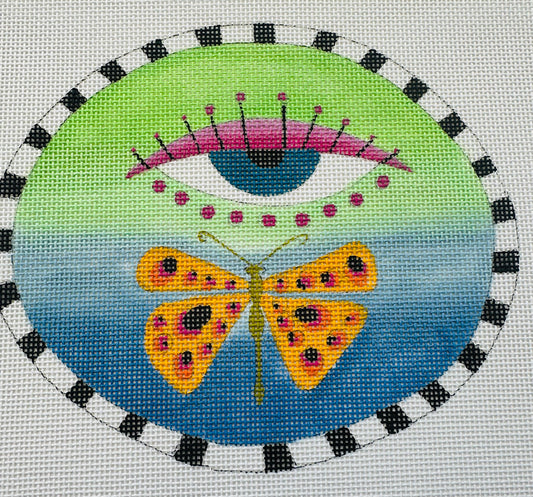 Oval eye with butterfly C-ZE882