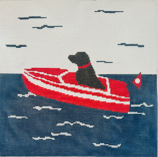 Black Lab in Red Boat 13m C-LMPL06