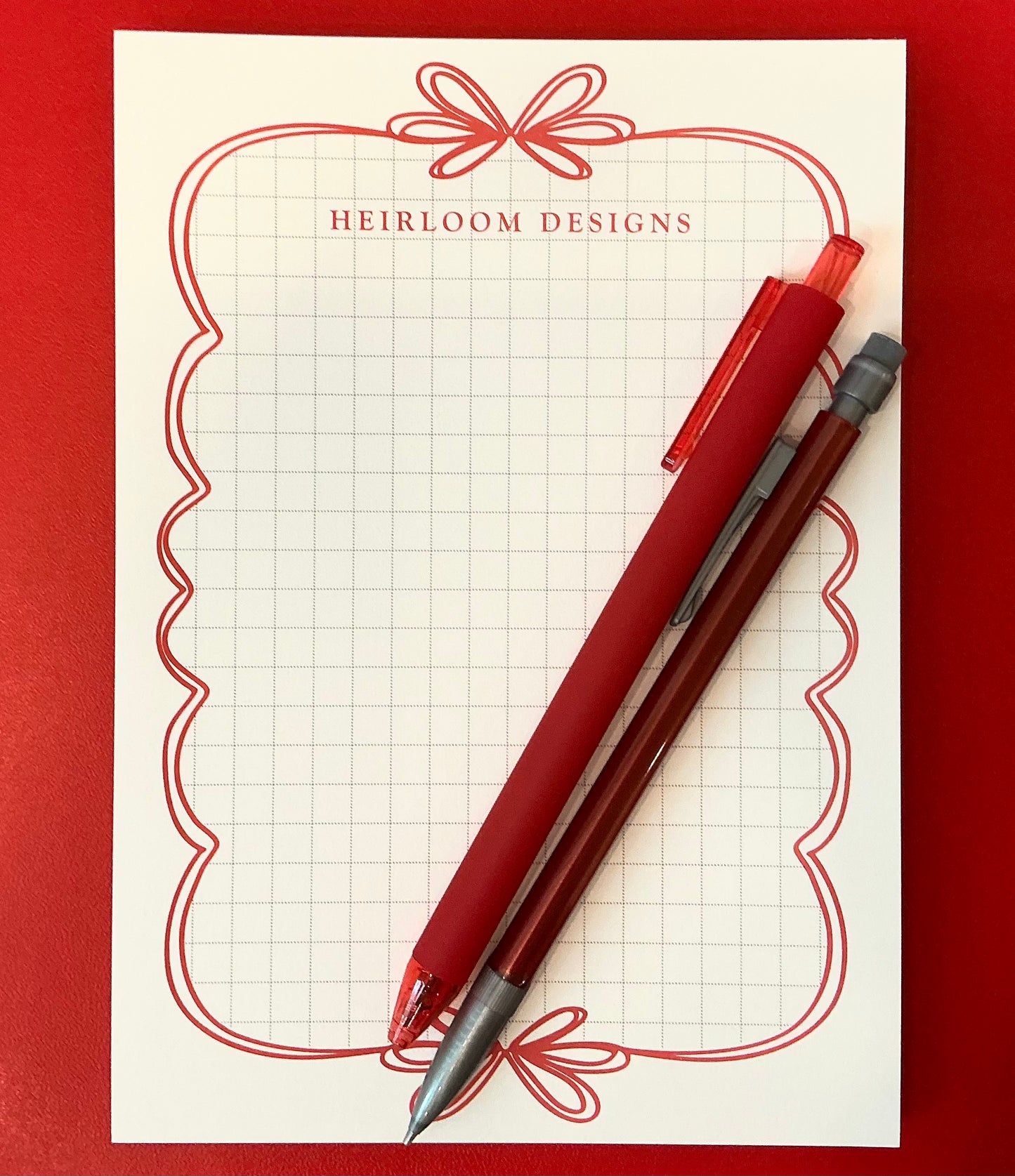 Heirloom Stitch Pad with Pen and Mechanical Pencil A-HSP