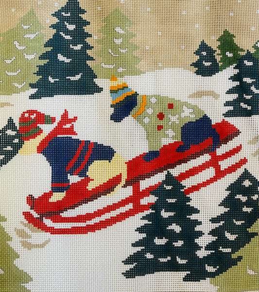 Sledding Labradors C-LMPL29