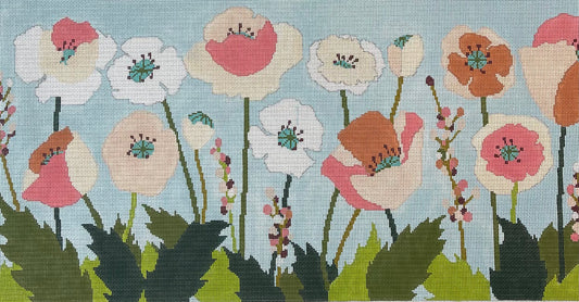 Pink Poppies in Leafy Grass C-ASIT079