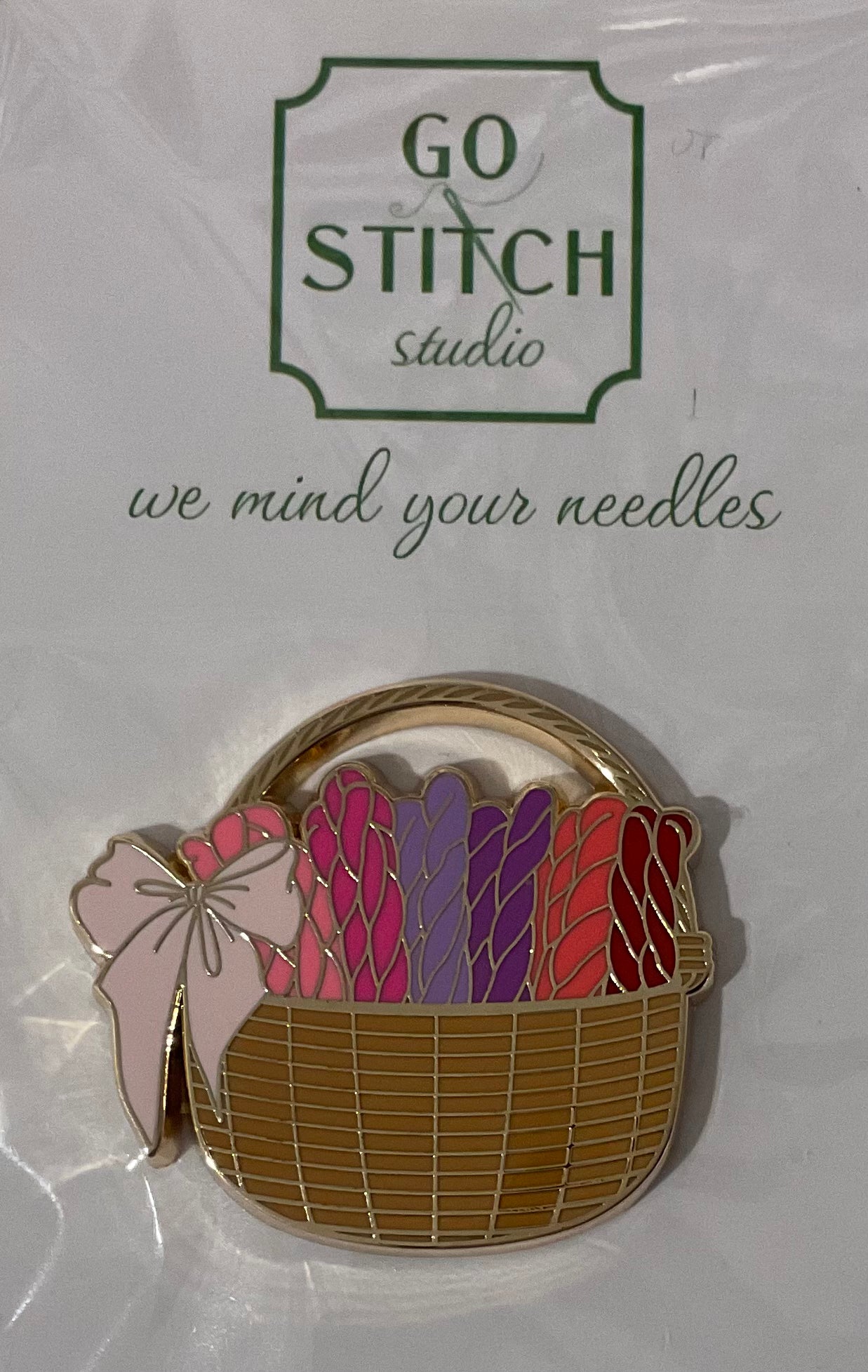 Needlepoint Basket Needle Minder A-GSSBASKET