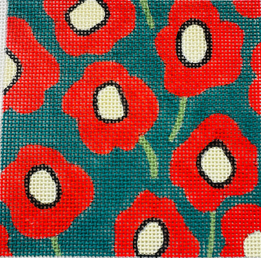 Mod Flower Poppies 4” C-LC24B1305