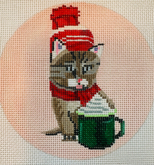 Cat with hot chocolate C-SCXO93