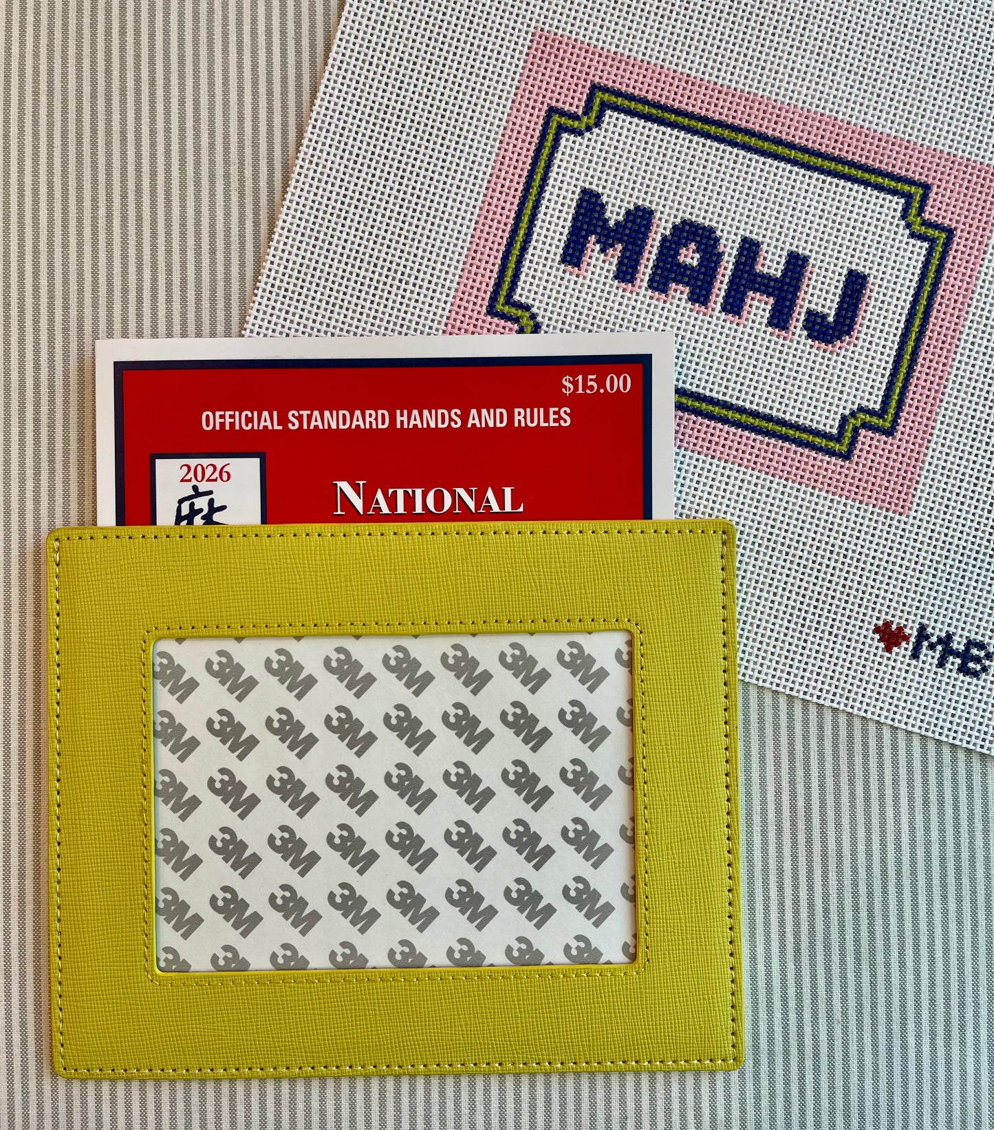 Mahjong Card Sleeve in Citron A-MHbcitron