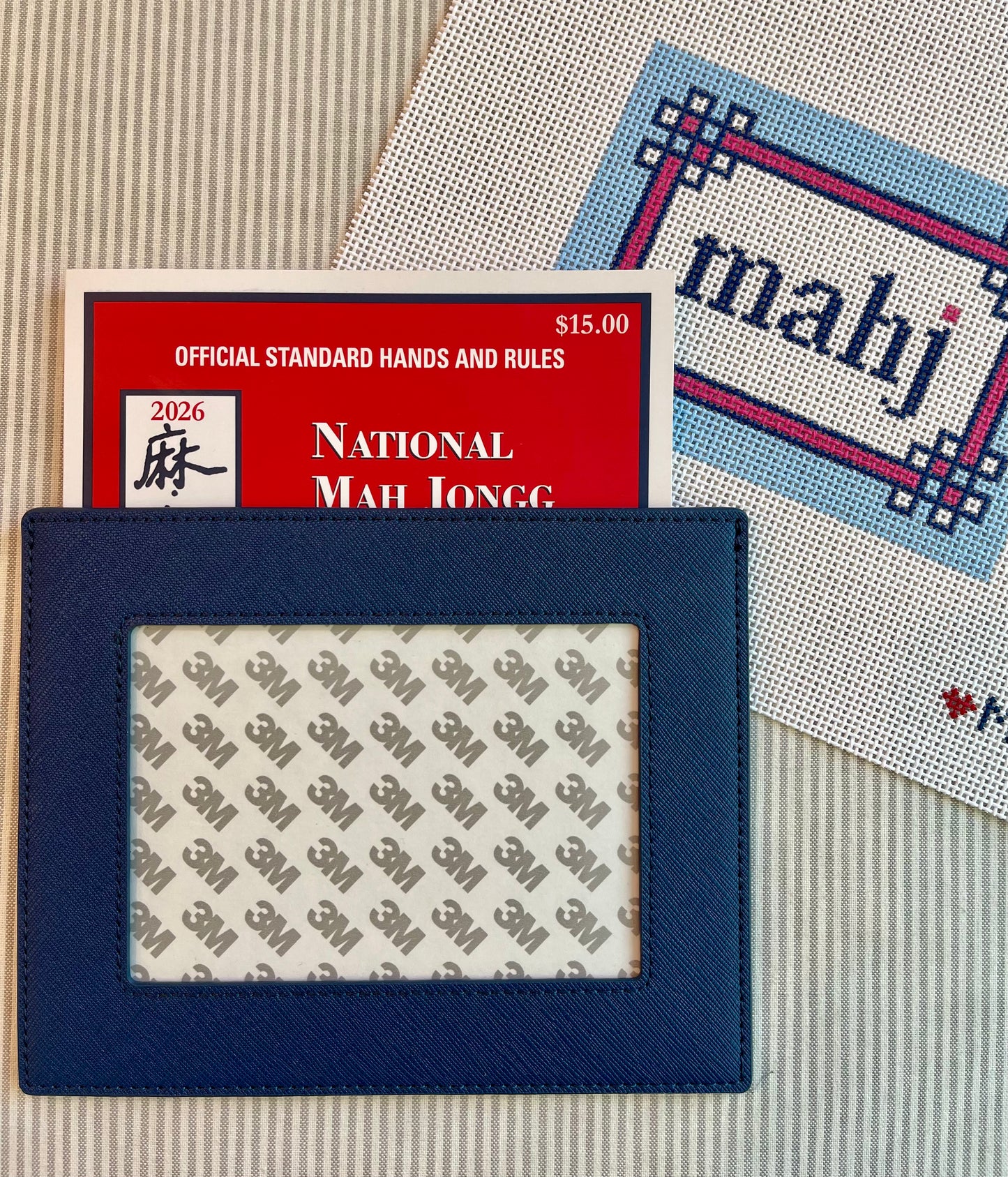 Mahjong Card Sleeve in Navy A-MHBnavy
