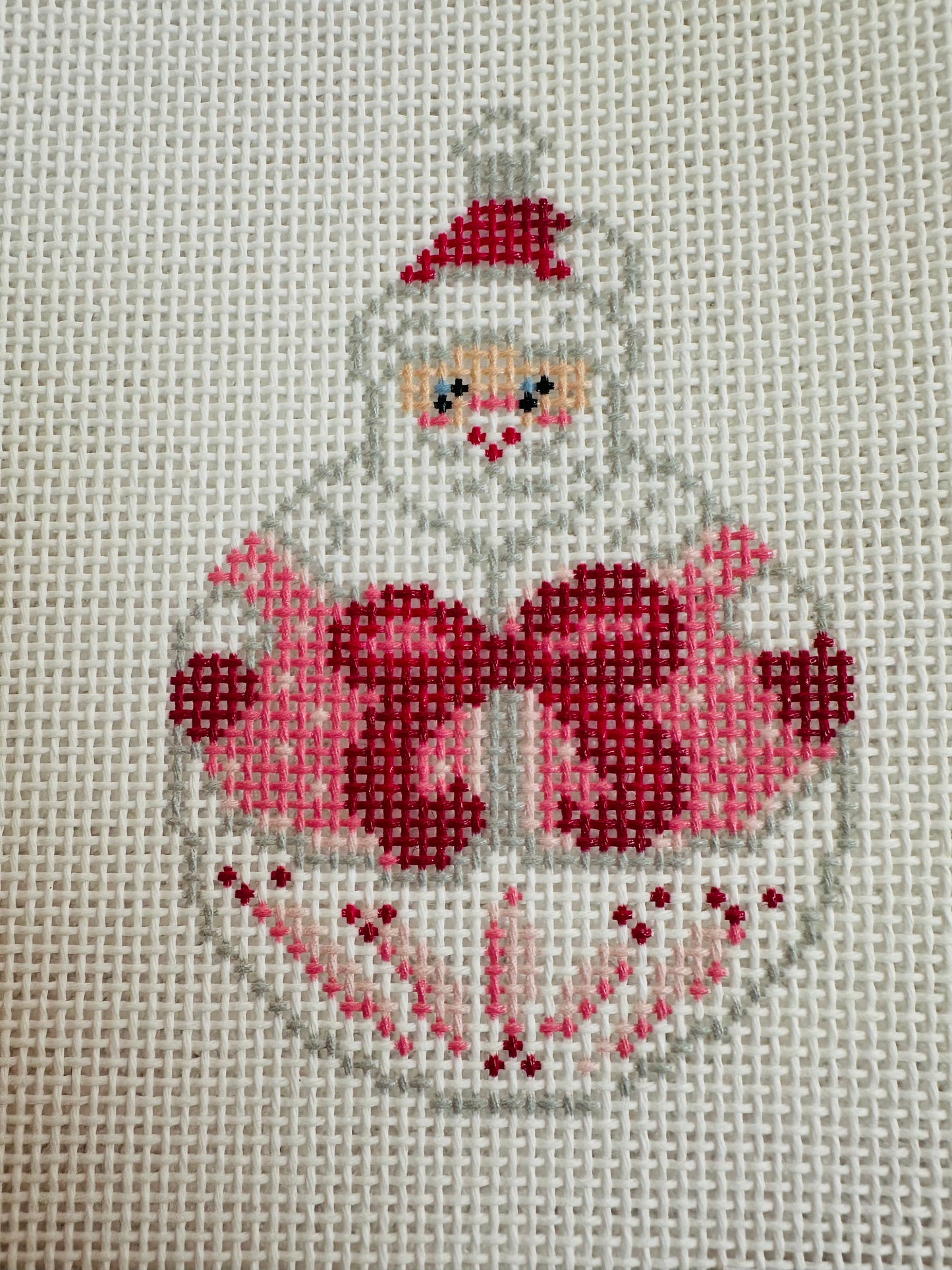 Pink Santa with Bow C-KCD2961