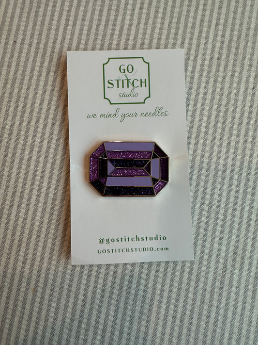 Amethyst Gem Needle Minder A-GSSAG