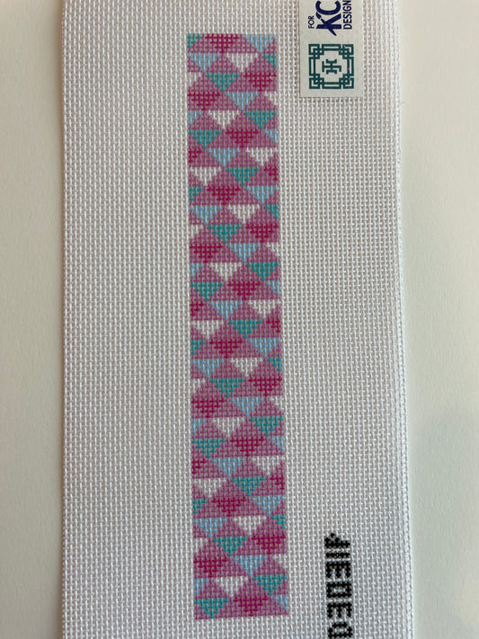 Pink Geometric Key Fob (C-KCD30311)