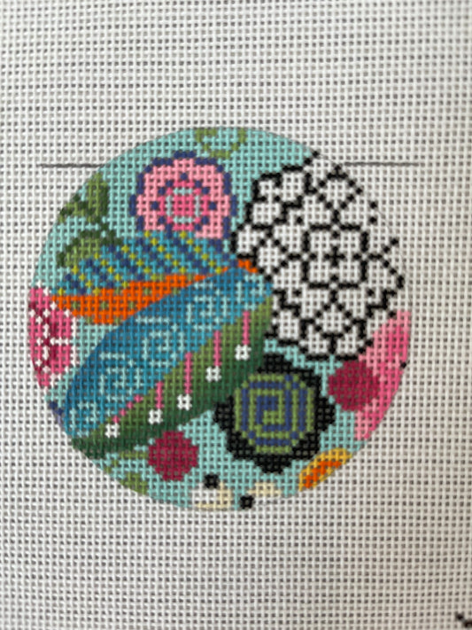 Bright Flowers 3” Round C-KCBJ14