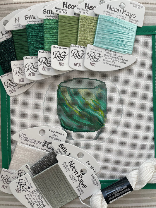 Green Glassybaby kit C-KDS49