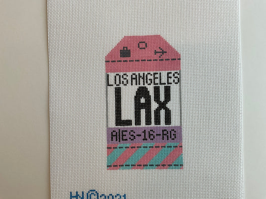 Los Angeles Retro Travel Tag C-HNLAX
