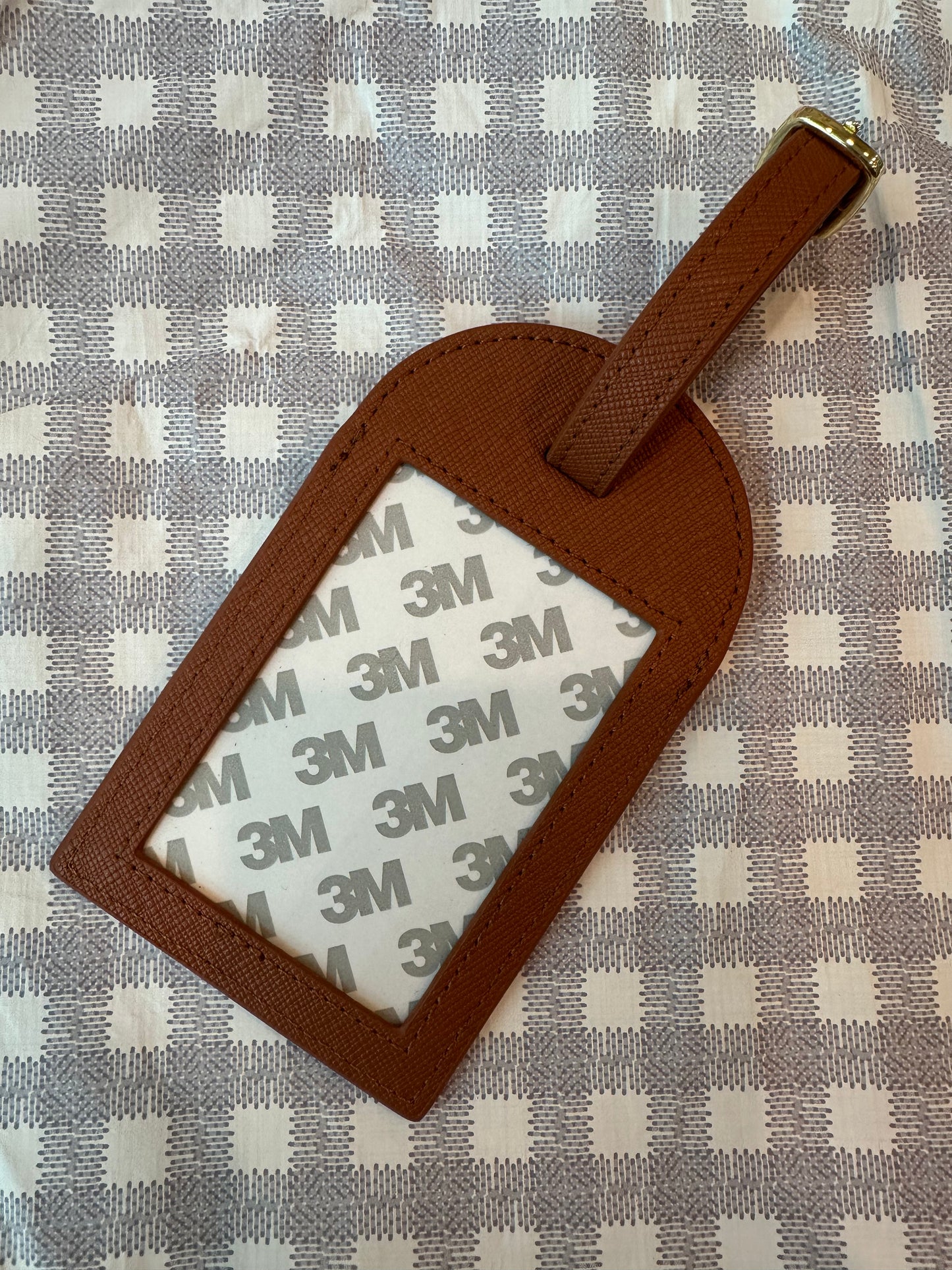 Cognac Brown Luggage Tag A-RRBT03