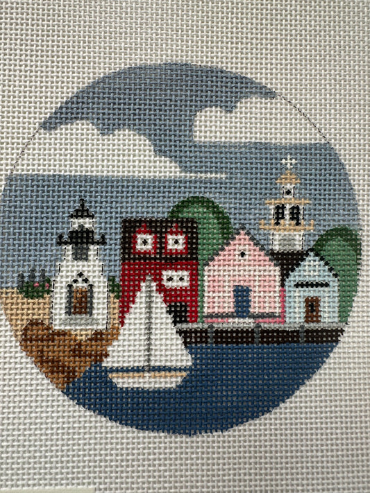 Coastal Harbor Scene (Boston) C-874BX
