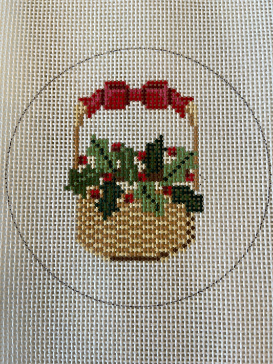 Nantucket Basket with Holly C-MBM25