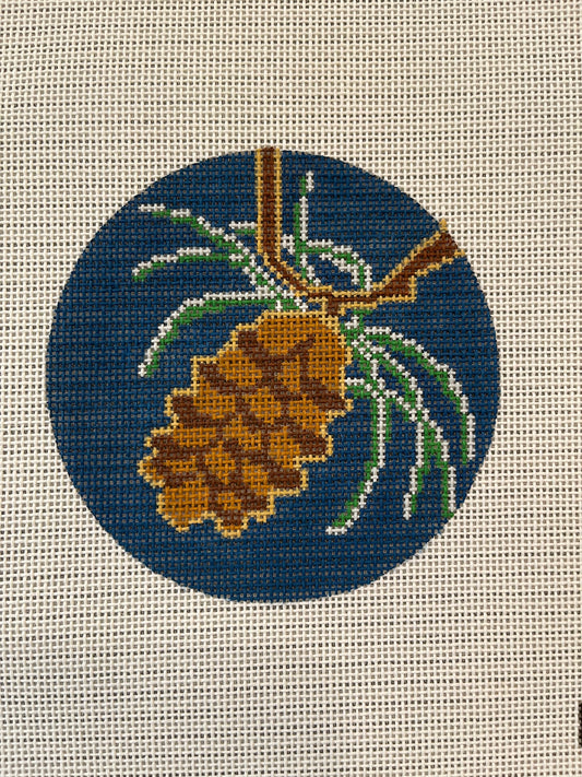 Pinecone on Blue C-CL316