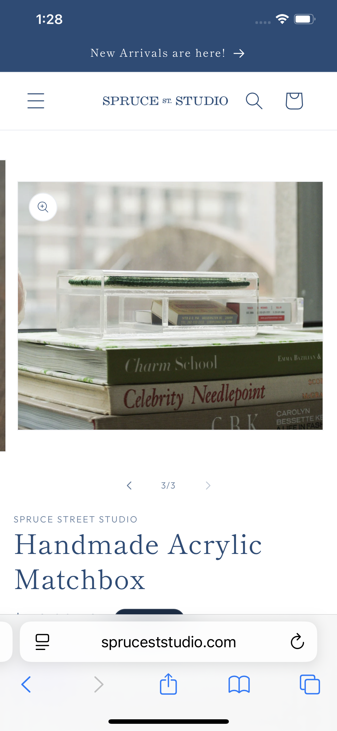 Acrylic Match Box by Spruce Street A-sprucebox