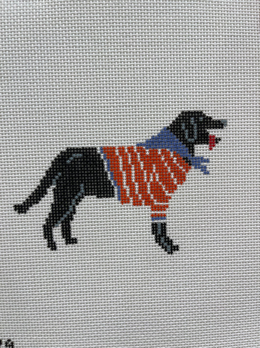 Black Dog with Sweater C-JTD279