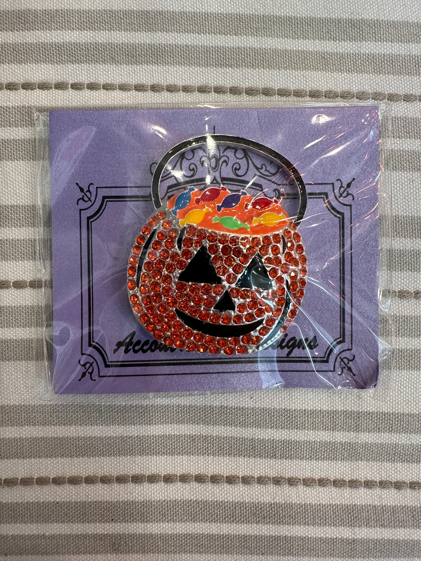 Candy Bucket Jack-o’-lantern Needle Minder A-ADCANBT