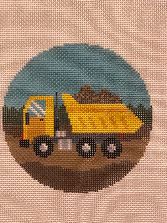 Yellow Dump Truck Round C-EBOR002