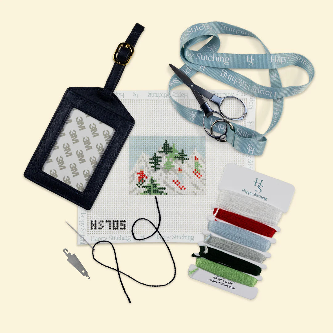 ski Scene Luggage Tag Kit C-HSski