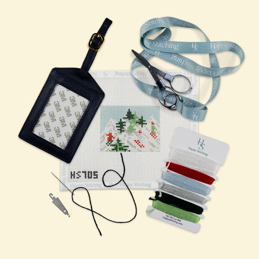 ski Scene Luggage Tag Kit C-HSski