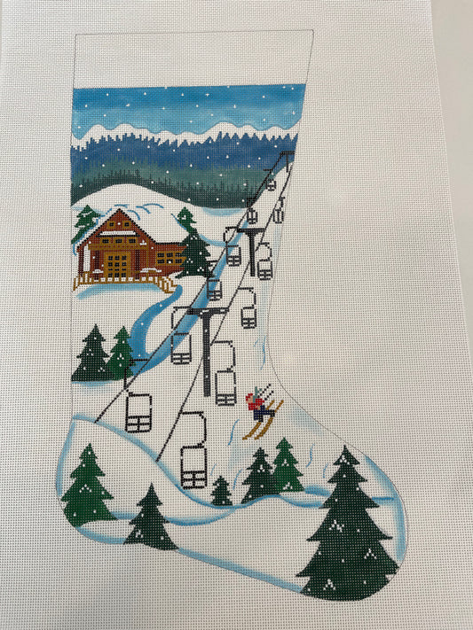 Ski Hill Stocking C-AP4429