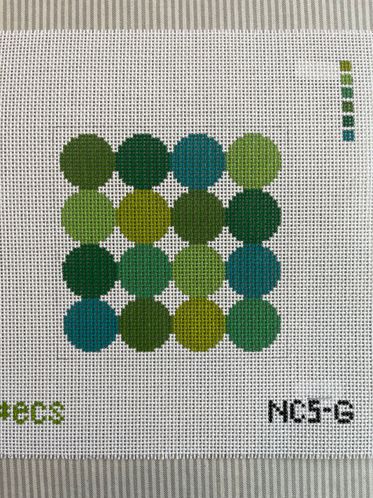 Green Sampler 5” Coaster C-ECSNC5gr