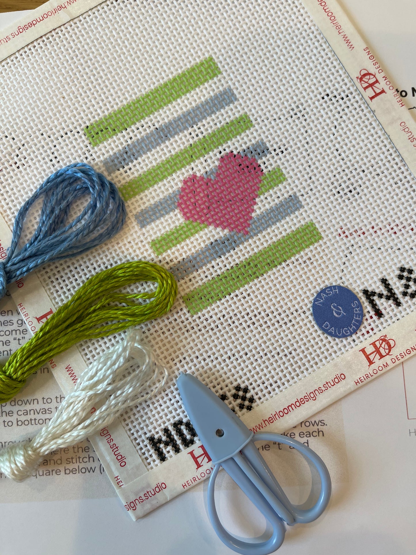 Beginner Needlepoint Class, October 24th, Saturday from 12-2