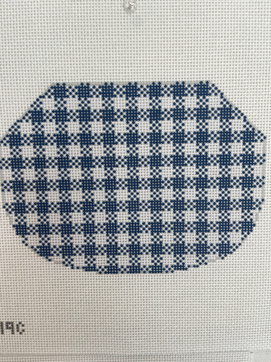 Kiss Lock Canvas in Blue Gingham C-JS319C