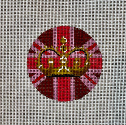 Pink British Flag with Crown C-IN343