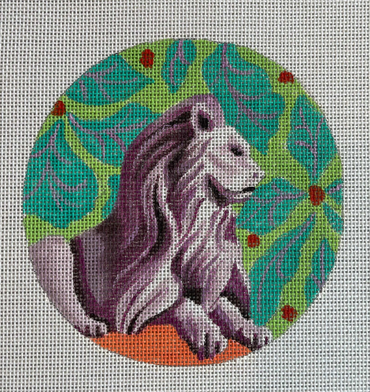 Pink Lion with Floral C-IN806