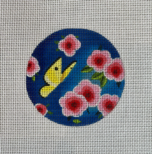 Butterfly with Cherry Blossoms C-IN305