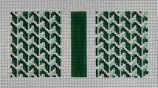 Green Y Pattern Eyeglass Case C-AF24G