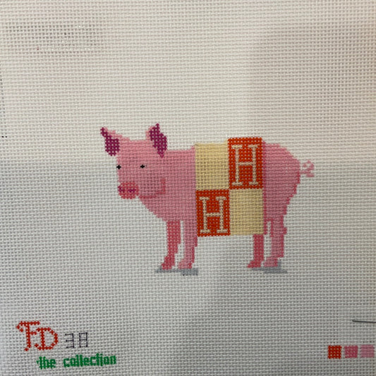 Pig In An Hermes Blanket C-FD38