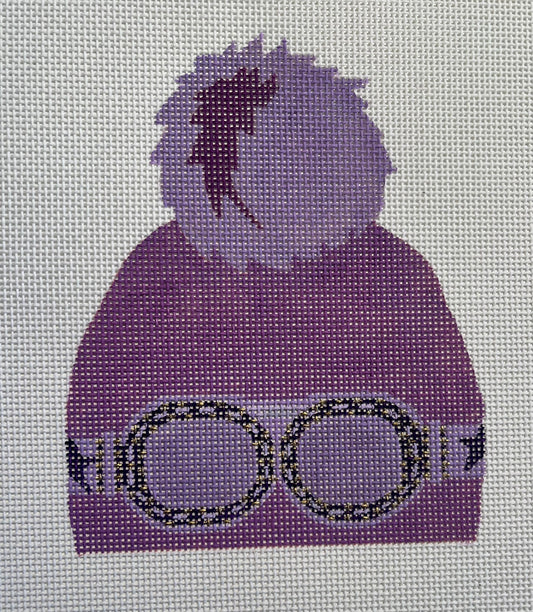 Purple Ski Hat With Goggles  C-SB507